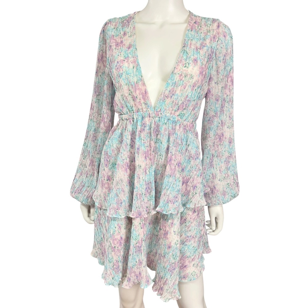 Babydoll Flared Sleeve Dress Fairy‎ Whimsical Romantic Y2K Vibe Cottagecore XS